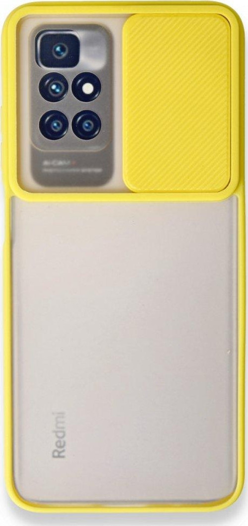 Xiaomi Redmi Note 11 4G Kılıf Palm Buzlu Kamera Sürgülü Silikon