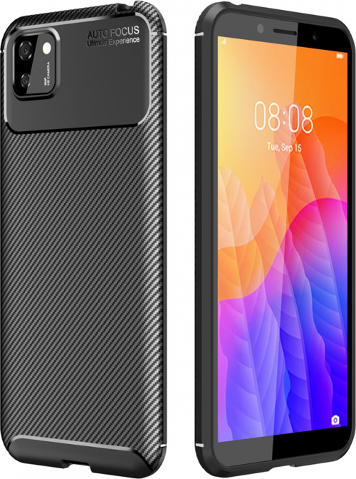 Huawei Y5P Kılıf Focus Karbon Silikon