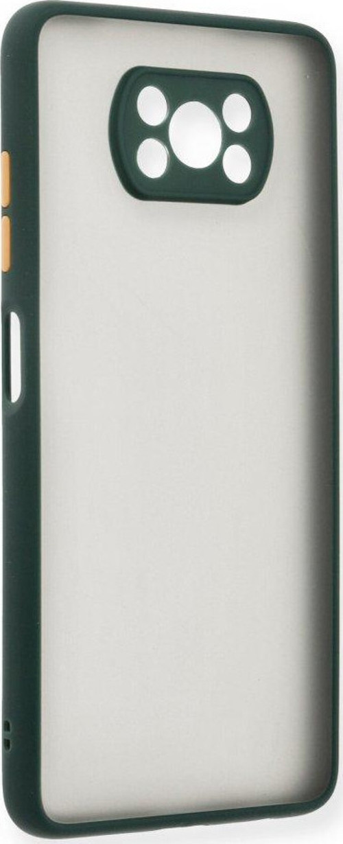 Xiaomi Pocophone X3 Kılıf Montreal Silikon Kapak - Yeşil