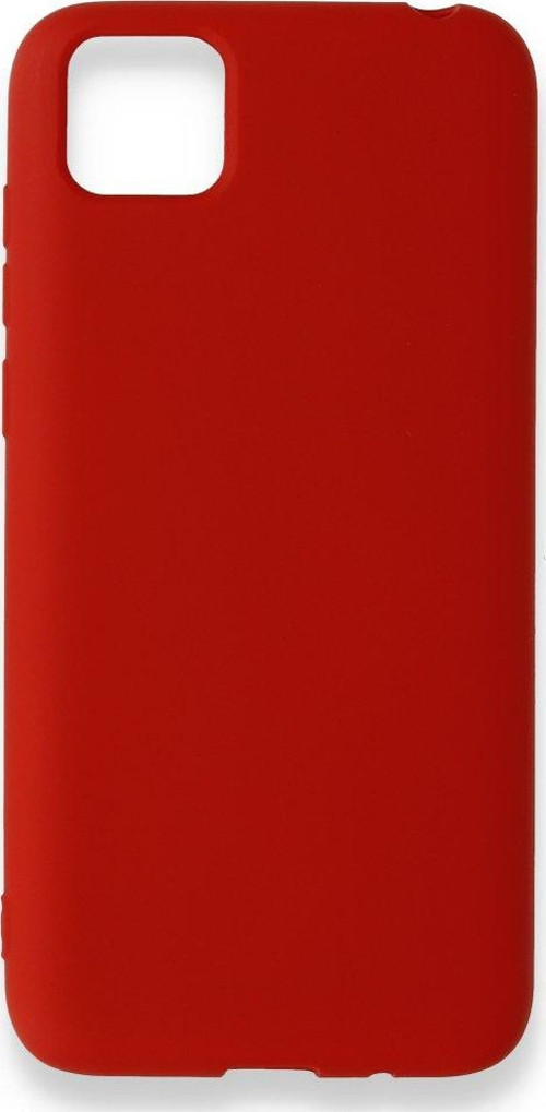 Huawei Y5P Kılıf Nano İçi Kadife Silikon - Koyu Kırmızı