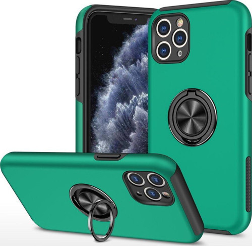 İphone 11 Pro Kılıf Elit Yüzüklü Kapak - Yeşil