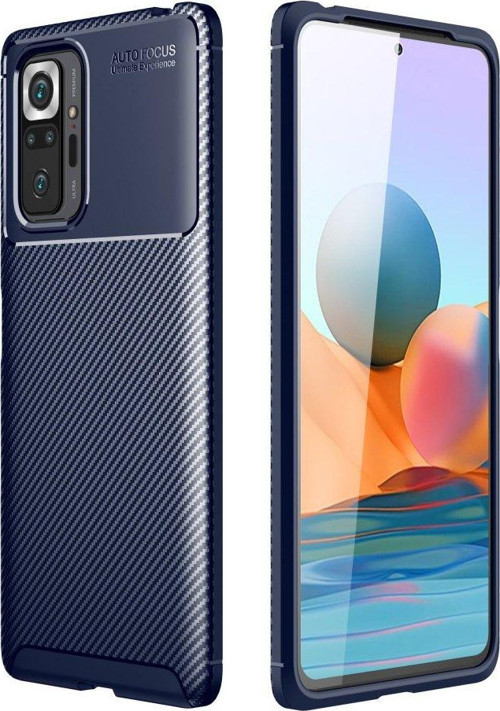 Xiaomi Redmi Note 10 Pro Kılıf Focus Karbon Silikon - Lacivert