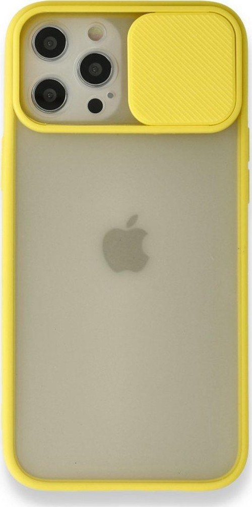 İphone 12 Pro Max Kılıf Palm Buzlu Kamera Sürgülü Silikon