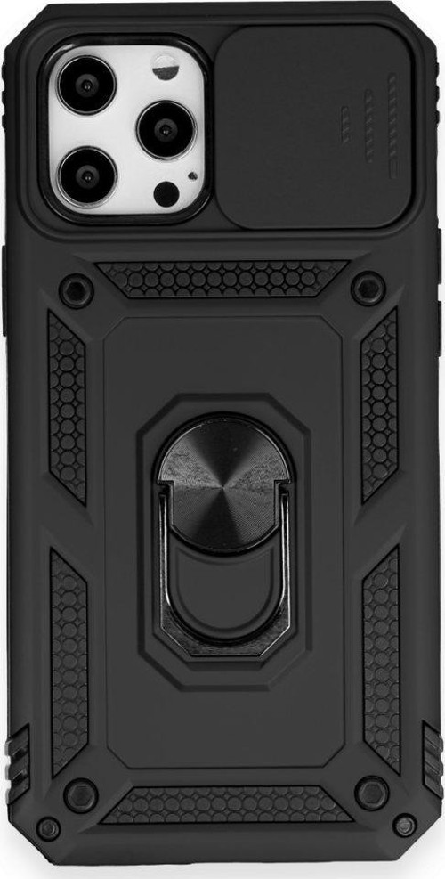 İphone 12 Pro Max Kılıf Pars Lens Yüzüklü Silikon