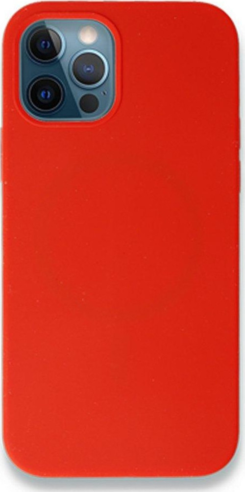 İphone 12 Kılıf Magneticsafe Lansman Silikon Kapak - Kırmızı