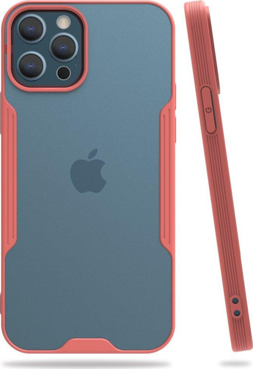 İphone 12 Pro Max Kılıf Platin Silikon - Pembe
