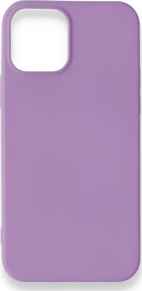 İphone 12 Pro Max Kılıf Premium Rubber Silikon - Lila