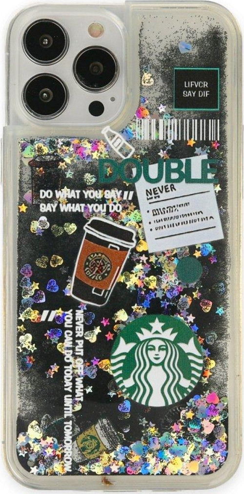İphone 13 Pro Max Kılıf Starbuck Sulu Silikon