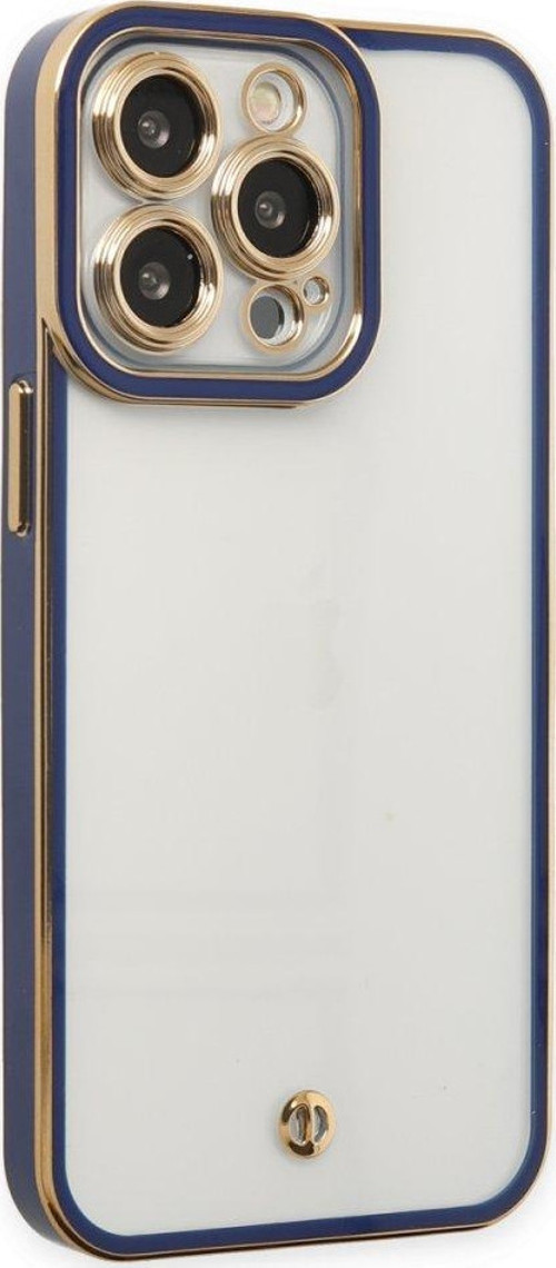 İphone 14 Pro Max Kılıf Liva Lens Silikon - Mavi