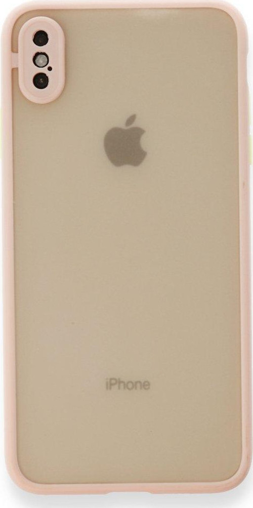 İphone Xs Max Kılıf Montreal Silikon Kapak - Pembe