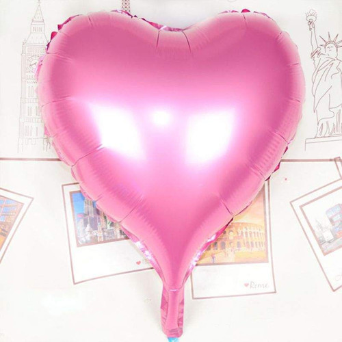 Kalp Uçan Balon Folyo Pembe 80 Cm 32 İnç