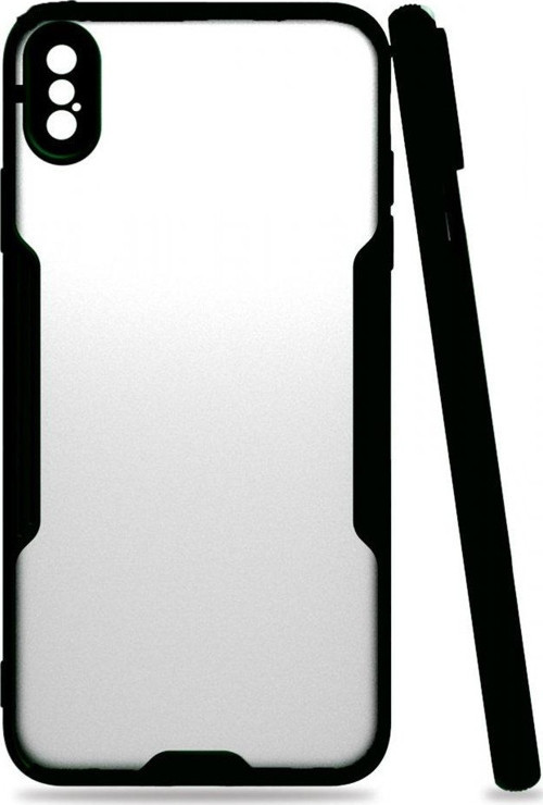 İphone Xs Max Kılıf Platin Silikon - Siyah