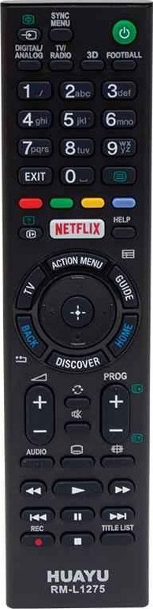 Ksp Kl Rm-L1275 Sony Netflıx Tuşlu Lcd-Led Tv Kumanda 309N