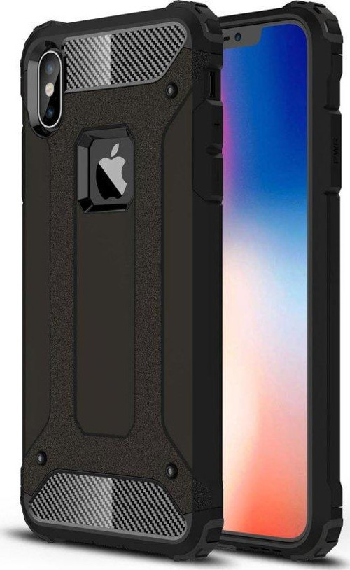 İphone Xs Max Kılıf Tank Silikon Kapak - Siyah
