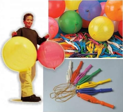 Lastikli Punc Balon - 50 Adet