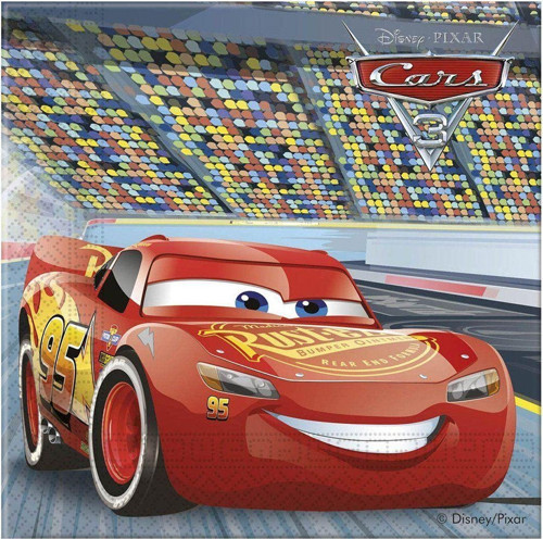 Ldc7999 Balonevi, Cars 3, Kağıt Peçete 20 Adet 33X33 Cm