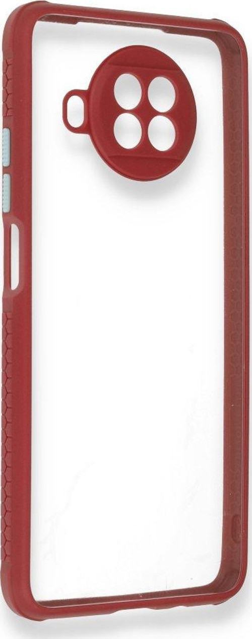 Xiaomi Mi 10T Lite Kılıf Miami Şeffaf Silikon - Fuşya