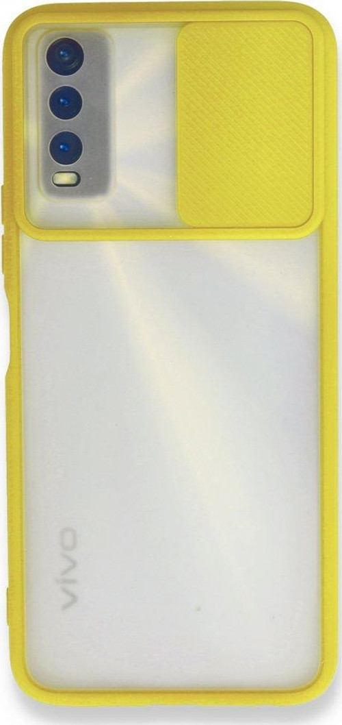 Vivo Y20 Kılıf Palm Buzlu Kamera Sürgülü Silikon