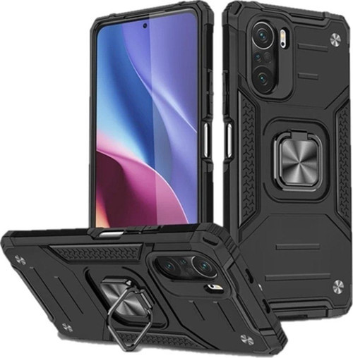 Xiaomi Poco F3 Kılıf Zegna Yüzüklü Silikon Kapak