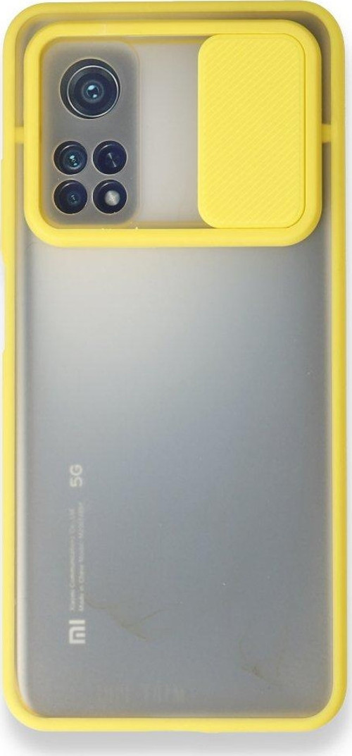 Xiaomi Mi 10T Pro Kılıf Palm Buzlu Kamera Sürgülü Silikon