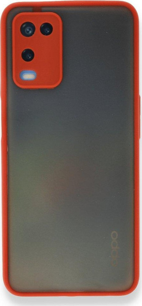 Oppo A54 4G Kılıf Montreal Silikon Kapak - Kırmızı