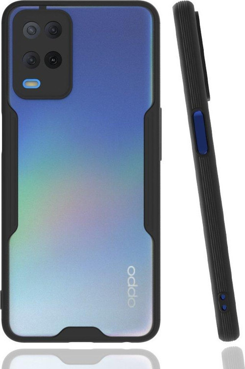 Oppo A54 4G Kılıf Platin Silikon - Siyah