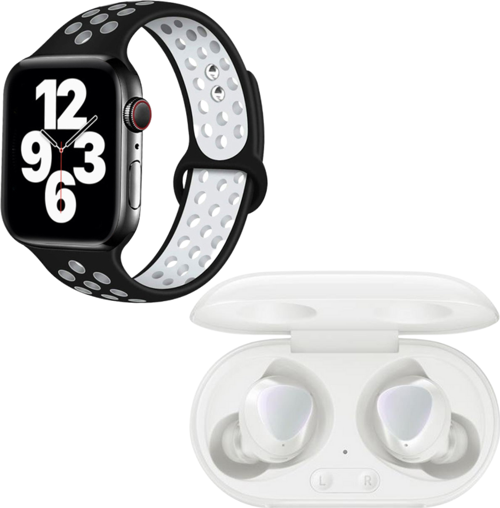 Samsung Uyumlu Galaxy Buds+ Beyaz Bluetooth Kulaklık Watch 7 Siyah Nike Akıllı Saat