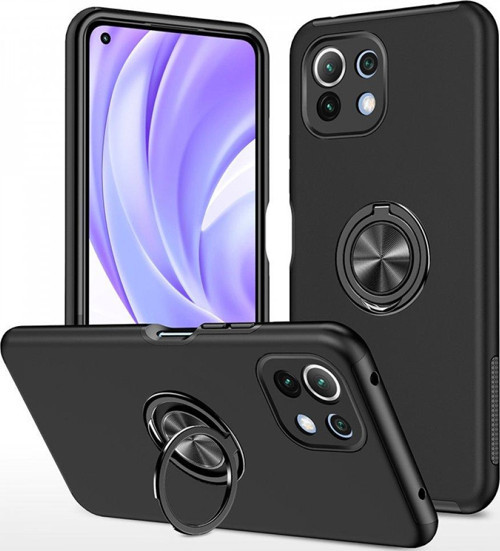 Xiaomi Mi 11 Lite Kılıf Elit Yüzüklü Kapak