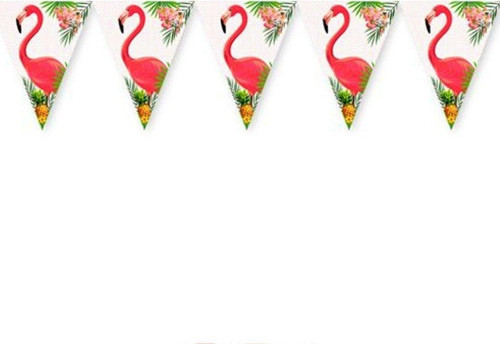 Tfl8849 Balonevi, Flamingo, Kağıt Bayrak Seti