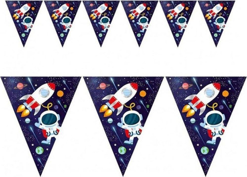Tkg9899 Balonevi, Kozmik Galaksi, 3,20M Bayrak Set