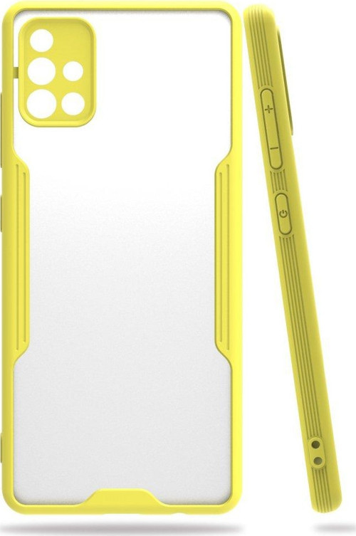 Samsung Galaxy A71 Kılıf Platin Silikon