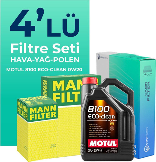 MANN Audi A5 45 Tfsi Filtre Bakım Seti Motul Motor Yağlı (2020-2024) 4 Lü