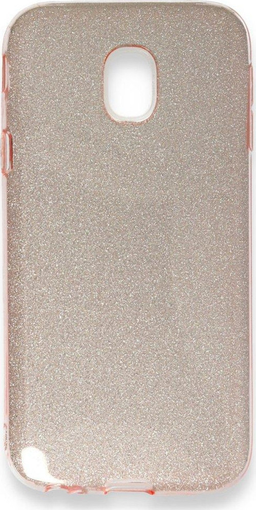 Samsung Galaxy J3 Pro / J330 Kılıf Simli Katmanlı Silikon - Rose