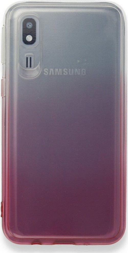 Samsung Galaxy A2 Core Kılıf Lüx Çift Renkli Silikon - Pembe