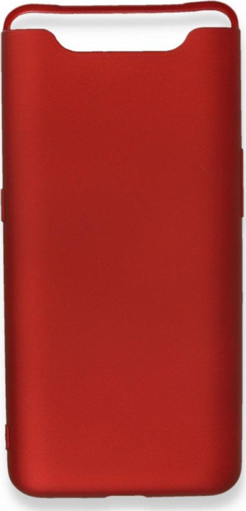 Samsung Galaxy A80 Kılıf Premium Rubber Silikon - Bordo