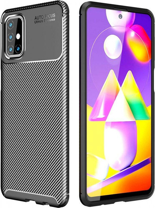 Samsung Galaxy M31S Kılıf Focus Karbon Silikon