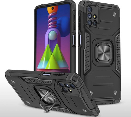 Samsung Galaxy M51 Kılıf Zegna Yüzüklü Silikon Kapak