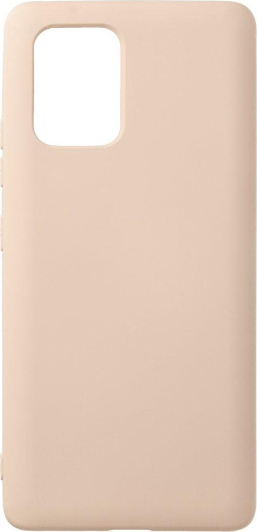 Samsung Galaxy A91 / S10 Lite Kılıf Nano İçi Kadife Silikon - Pudra