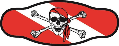 BESTDIVERS Maske Arkalığı JOLLY ROGER Neopren