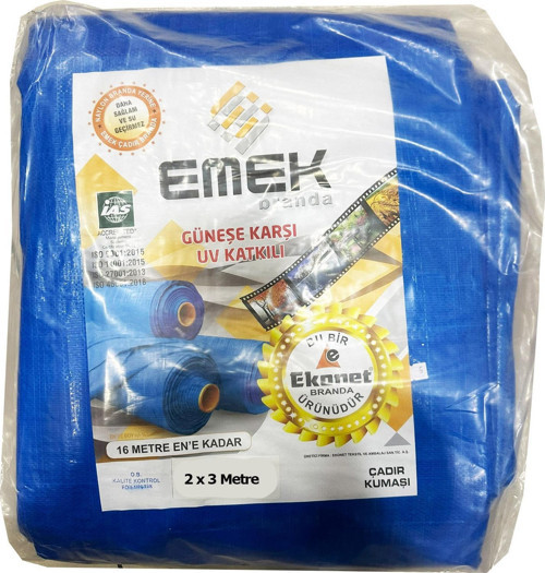 Çadır Kumaşı Branda Tente UV Güneşlik Gölgelik Koruma Yağmur Su Geçirmez - 2x3 Metre - 1 Paket