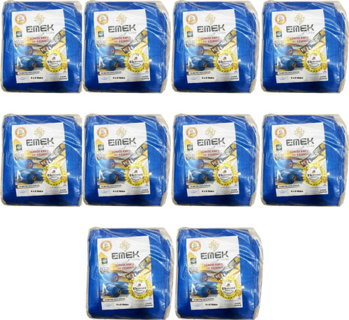 Çadır Kumaşı Branda Tente UV Güneşlik Gölgelik Koruma Yağmur Su Geçirmez - 4x6 Metre - 10 Paket