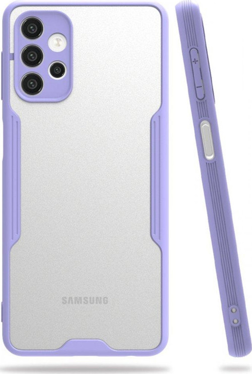 Samsung Galaxy A52 Kılıf Platin Silikon - Lila