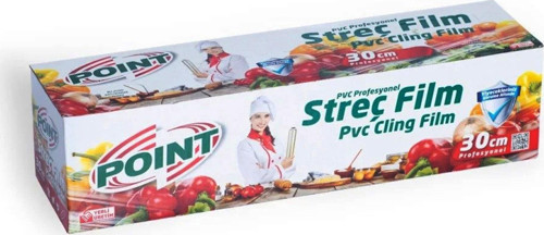 Şeffaf Mutfak Rulo Streç Film Folyo - 30 Cm. x 150 Metre - Gıdaya Uygun - 1 Paket