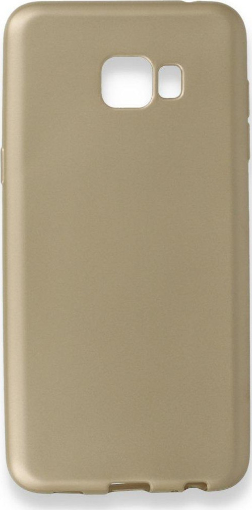 Samsung Galaxy C7 Pro Kılıf Premium Rubber Silikon - Gold