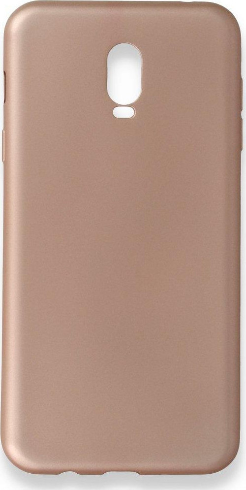 Samsung Galaxy C8 Kılıf Premium Rubber Silikon - Rose Gold