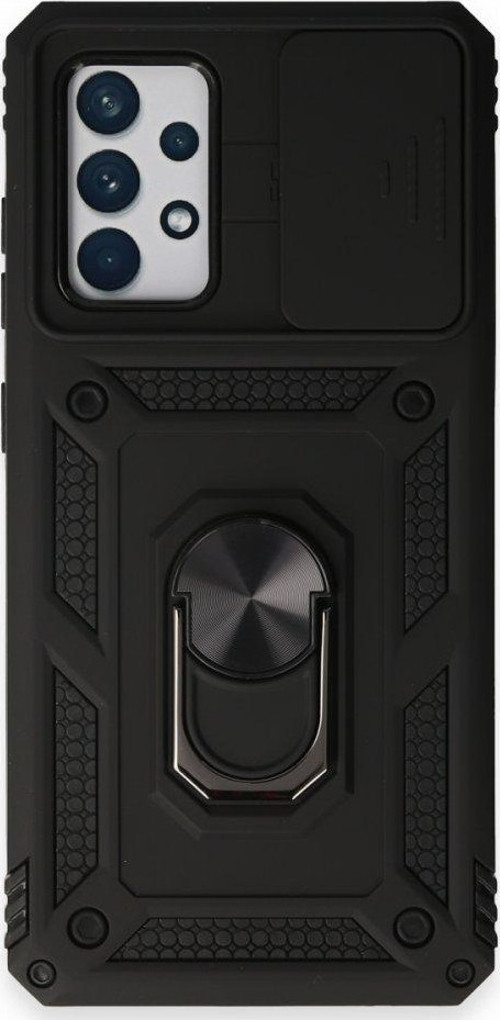 Samsung Galaxy A72 Kılıf Pars Lens Yüzüklü Silikon