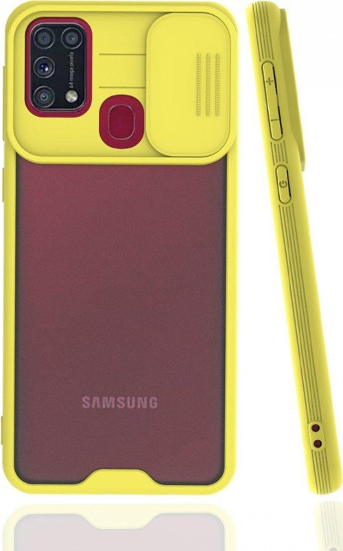 Samsung Galaxy M31 Kılıf Platin Kamera Koruma Silikon
