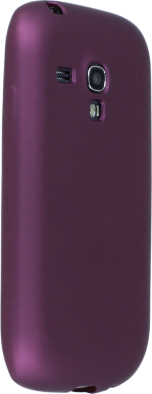 Samsung Galaxy İ8190 / S3 Mini Kılıf Premium Rubber Silikon - Mürdüm