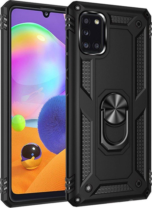 Samsung Galaxy A31 Kılıf Sofya Yüzüklü Silikon Kapak