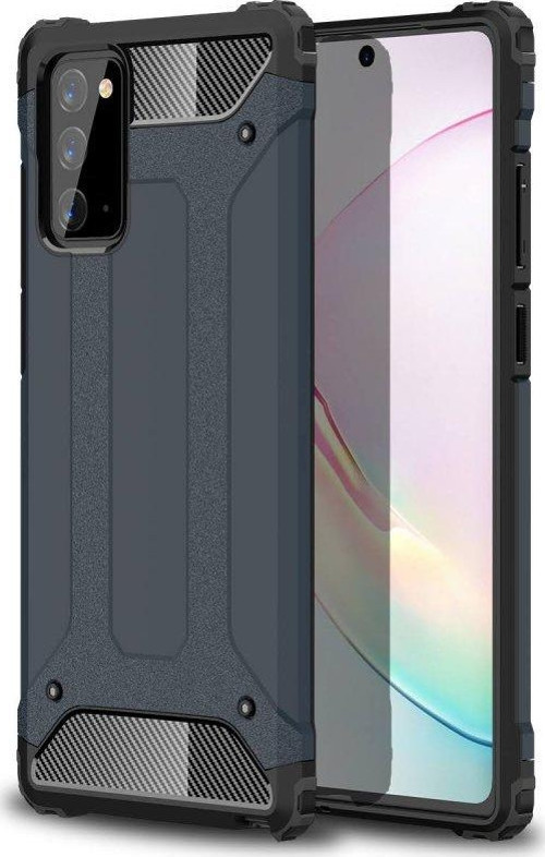 Samsung Galaxy Note 20 Kılıf Tank Silikon Kapak - Lacivert